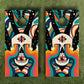 Psychedelic Skull Cornhole Boards